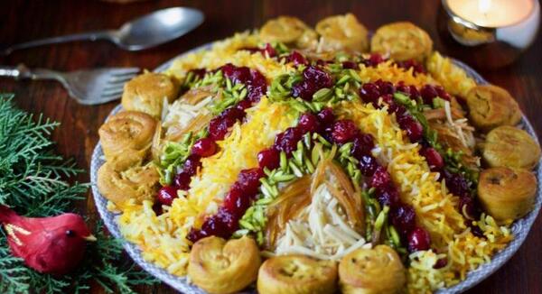 عکس شیرین پلو مجلسی