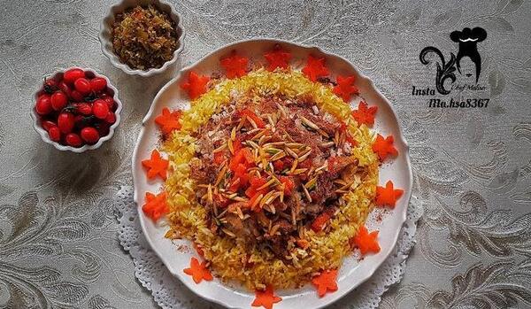 عکس شیرین پلو مجلسی