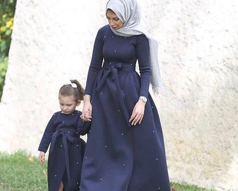 عکس مادر دختری با حجاب