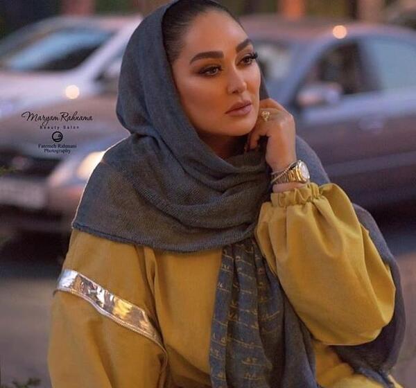 عکس با حجاب الهام حمیدی