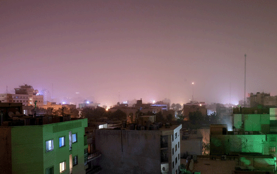 عکس آسمان غبارآلود