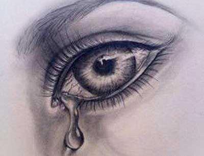 عکس چشم گریان نقاشی