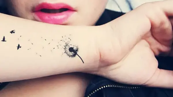 عکس تاتو قاصدک