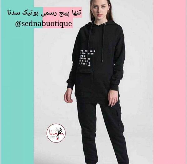 عکس ست هودی و شلوار دخترانه جدید