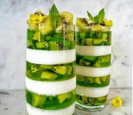 عکس ایده تزیین ژله خرده شیشه
