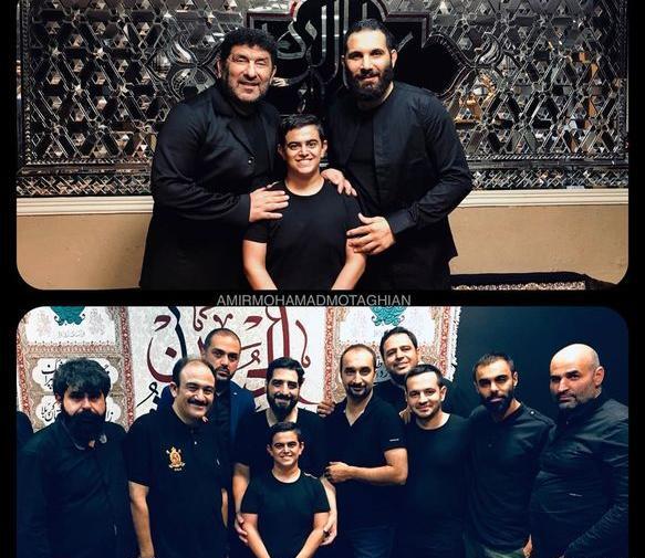 عکس امیر محمد متقیان با همسرش