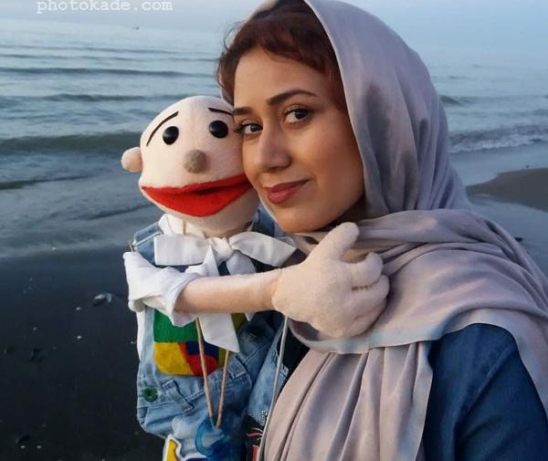عکس شکوفه عزیزی و همسرش