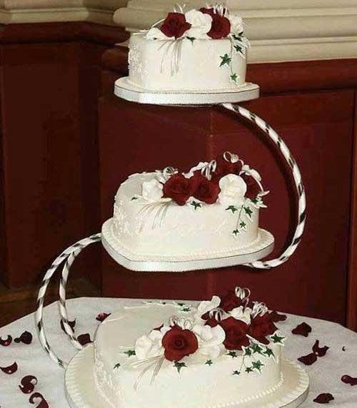 عکس کیک چهار طبقه