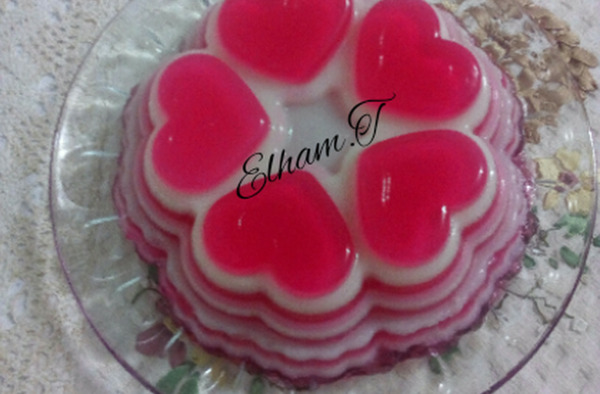عکس ژله قلب راه راه