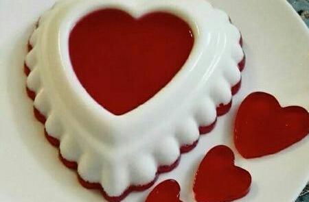 عکس ژله قلب راه راه
