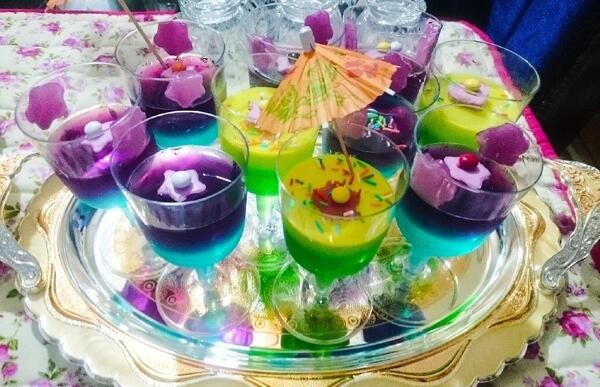 عکس ژله لیوانی برای تولد