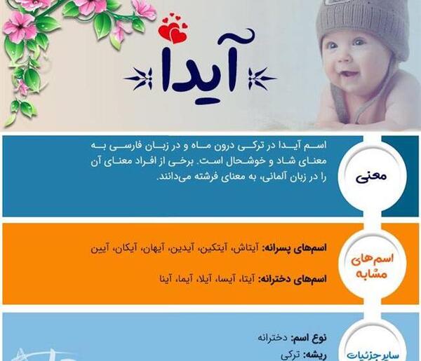 عکس نوشته با نام آیدا