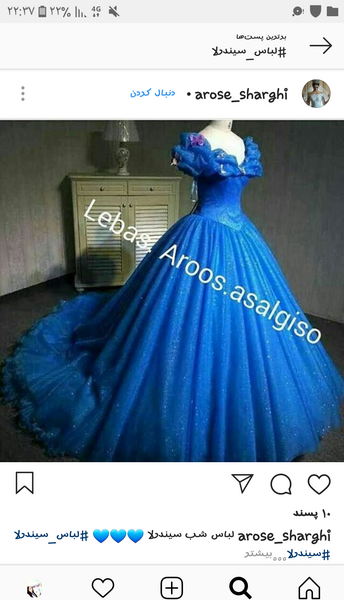 عکس لباس عروس سیندرلا