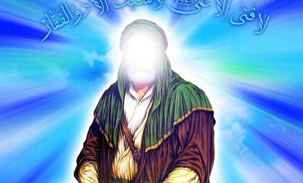عکس امام علی سوار بر شیر