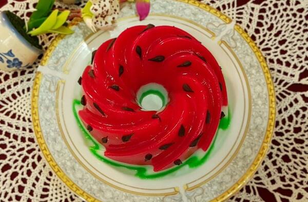 عکس ایده ژله هندوانه