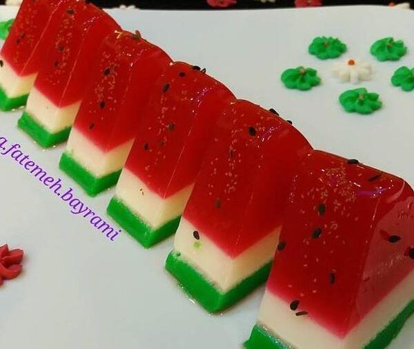 عکس ایده ژله هندوانه