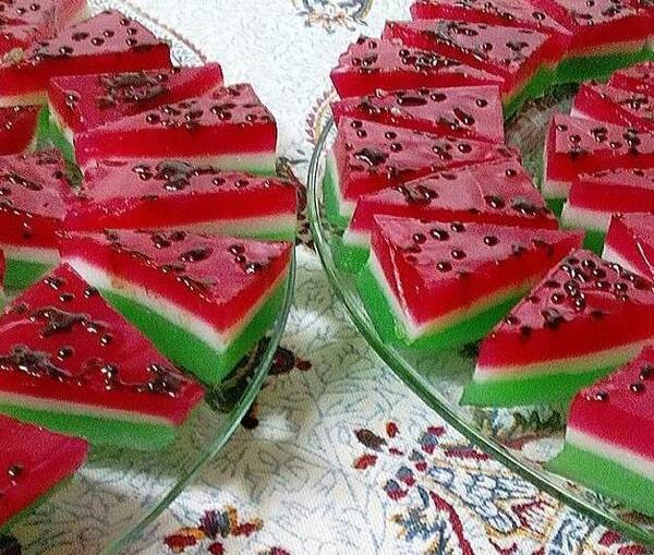 عکس ایده ژله هندوانه