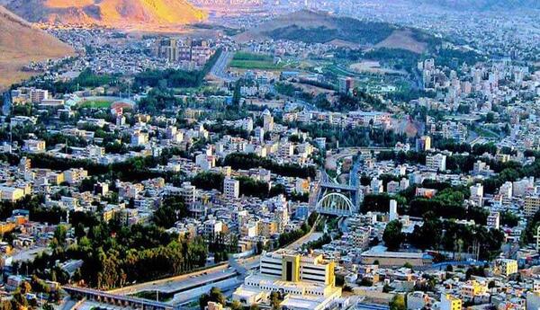 عکس هوایی خرم آباد