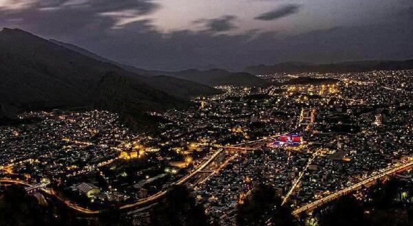 عکس هوایی خرم آباد