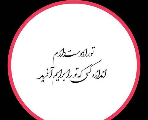 عکس نوشته من تو را دوست دارم و تو دیگری را
