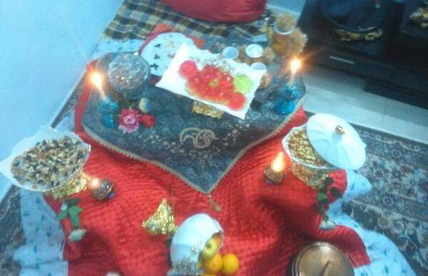 عکس یلدای سه نفره