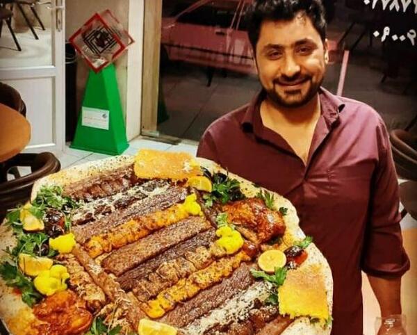 عکس از چلو کباب شاه عباسی