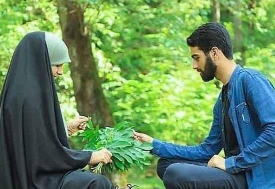 عکس رمانتیک چادر