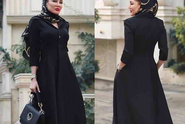 عکس مدل مانتو جدید ساده و شیک بلند