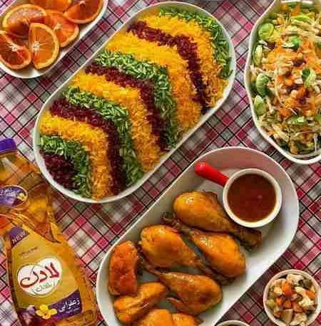 عکس غذا روی سفره