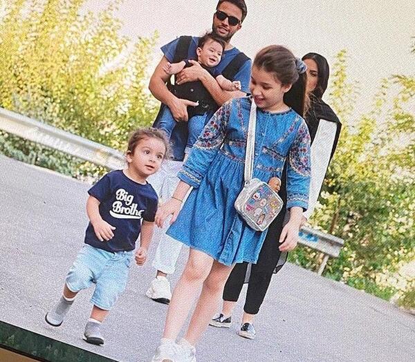 عکسهای بنیامین همسرش