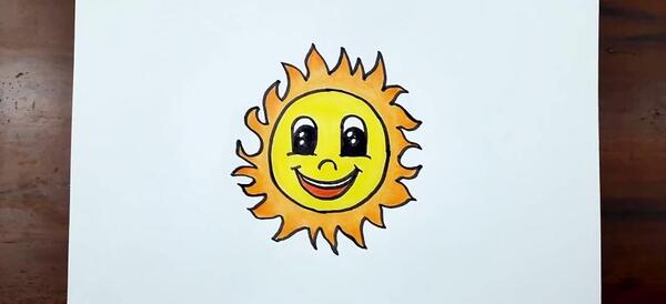 عکس خورشید برای نقاشی