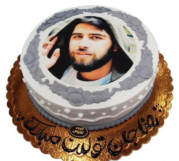 عکس روی کیک گرد
