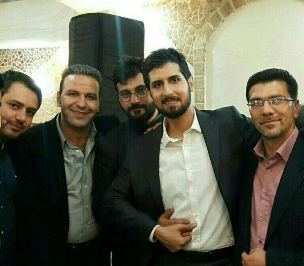 عکس حامد زمانی در کنار رهبر