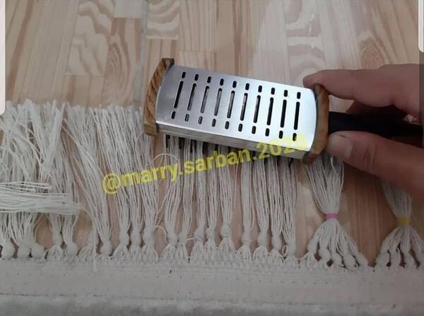 عکس ایده جالب برای ریشه های فرش