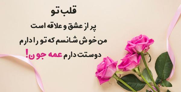 عکس نوشته ی دایی جون دوست دارم