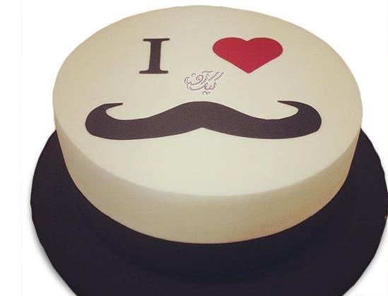 عکس کیک تولد پسرانه سبیل