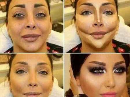 عکس قبل آرایش وبعد آرایش