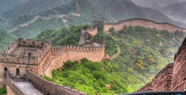 عکس هوایی دیوار چین
