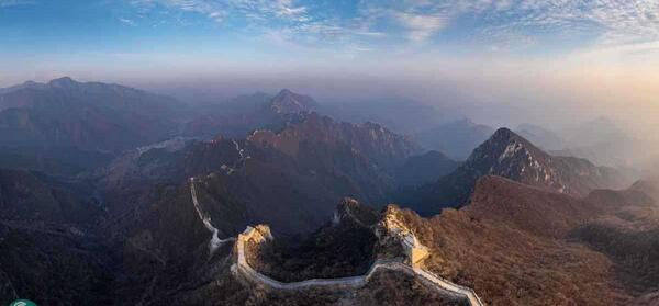 عکس هوایی دیوار چین