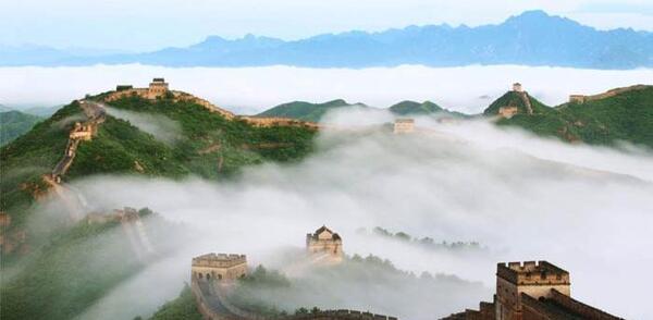 عکس هوایی دیوار چین