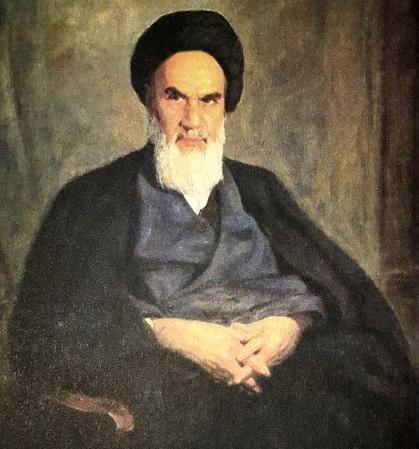 عکس پرتره امام خمینی