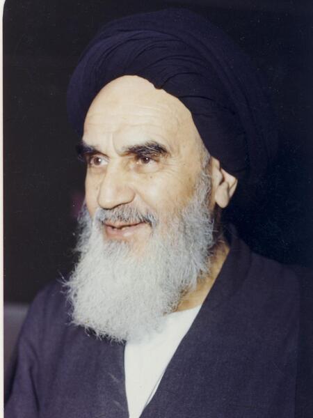 عکس پرتره امام خمینی