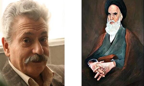 عکس پرتره امام خمینی