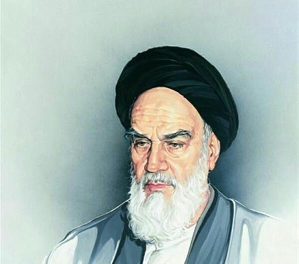 عکس پرتره امام خمینی