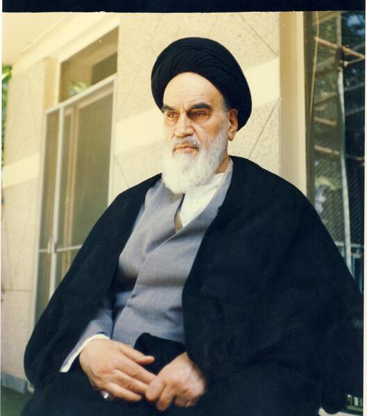 عکس پرتره امام خمینی
