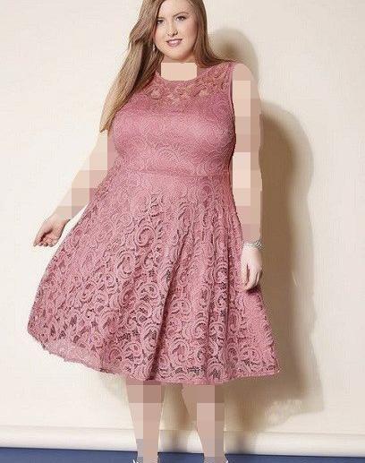 عکس لباس مجلسی دخترانه جوان چاق