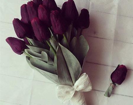 عکس دسته گل لاله عروس