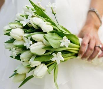 عکس دسته گل لاله عروس