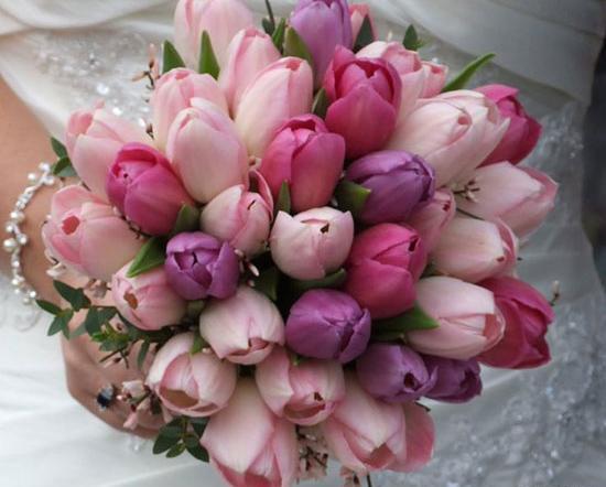 عکس دسته گل لاله عروس