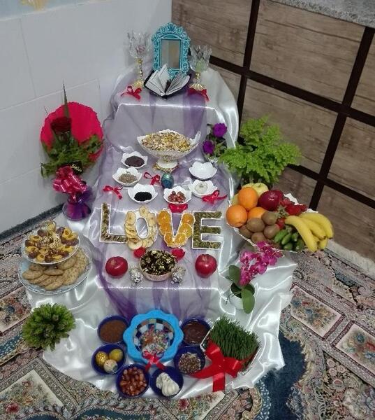 عکس از سفره هفت سین عید